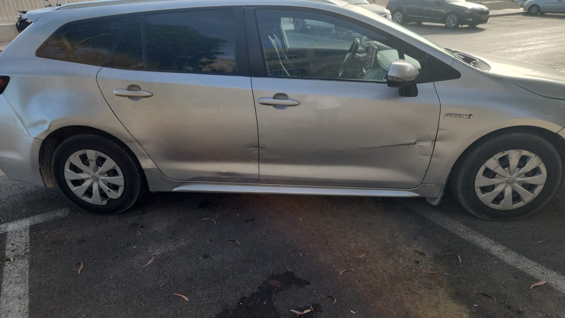 תיקון פגיעה קדמית — צביעה מלאה — לפני